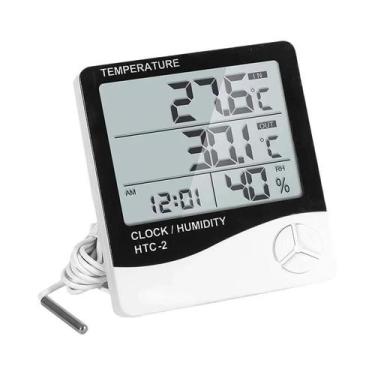 Imagem de Termômetro Digital LCD Interno, Higrômetro Eletrônico, Medidor De Temp