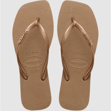 Imagem de SANDALIA F A HAVAIANAS SLIM SQUARE LOGO METALLIC-Feminino