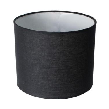 Imagem de Cúpula Para Abajur 18x15x18cm Redondo Tecido Algodão Soquete nacional 