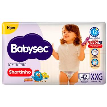 Imagem de Fralda Shortinho Babysec Premium Tamanho XXG com 42 Fraldas Descartáve