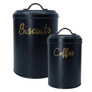 Imagem de Kit 2 Porta Mantimentos Biscoitos Café Organização Cozinha - MUNDIART
