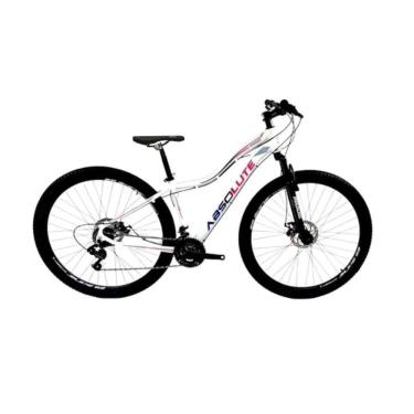 Imagem de Bicicleta Feminina Aro 29 Absolute Hera 24v Freio a Disco Garfo Com Suspensão Mtb 29 Alumínio - Branco