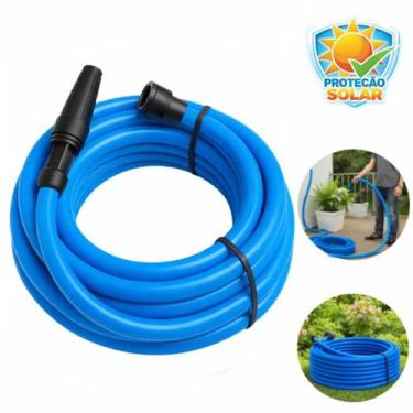 Imagem de Mangueira 20m 7/16 Silicone Flexível Casa Jardim Lavar Carro - ShopAqu