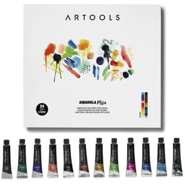 Imagem de Aquarela em Bisnaga Artools Misci 6ml 24 Cores
