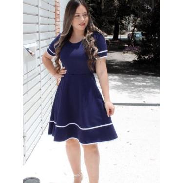 Imagem de Vestido Rodado Lindo Congresso Atacado Princesa Sem Estampa Barato - M