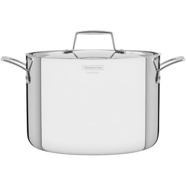 Imagem de Caldeirão Tramontina Grano Aço Inox 24 cm 7,7 L, Inox