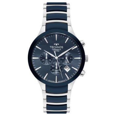 Imagem de Relógio Technos Masculino Cerâmica Prata - JS25BDC/2A