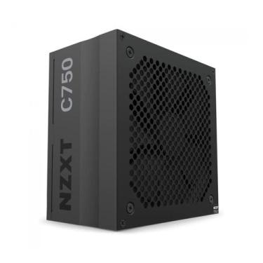 Imagem de Fonte 750w 80 plus gold nzxt c750, atx, full-modular, black - pa-7g1bb