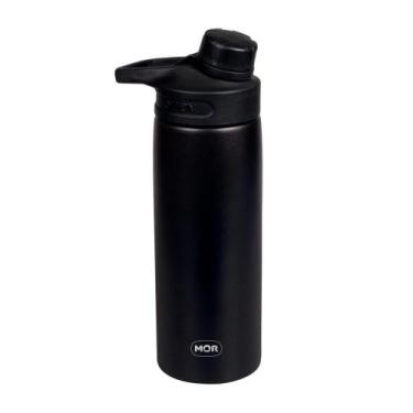 Imagem de Garrafa Squeeze 600ml Fit - preto - Mor