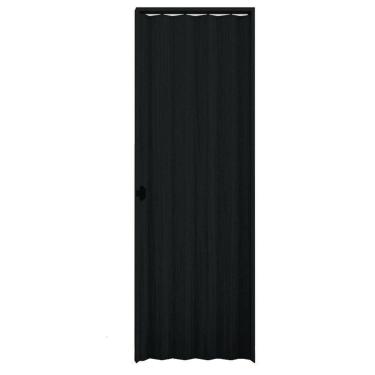 Imagem de Porta Sanfonada Interna Plasbil PVC Relevo Preto, 210 x 80 cm 