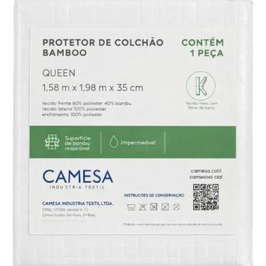 Imagem de Protetor Impermeável De Colchão Queen Camesa Bambu, Queen