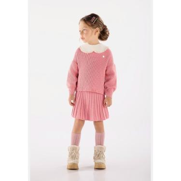 Imagem de Conjunto com Blusão e Saia em Tricot para Menina Up Baby-Feminino