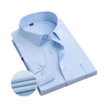 Imagem de Camisa De Algodão Slim Fit Masculina De Manga Curta Moda Casual Primav