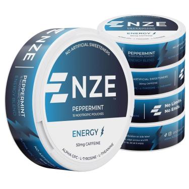 Imagem de Bolsas Nootrópicas De Cafeína Nze (Hortelã) Com 50 Mg De Cafeína-Unissex