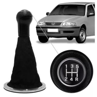 Imagem de Coifa câmbio gol g3 anel cromado napa e bola preta + lente 0115009 - A