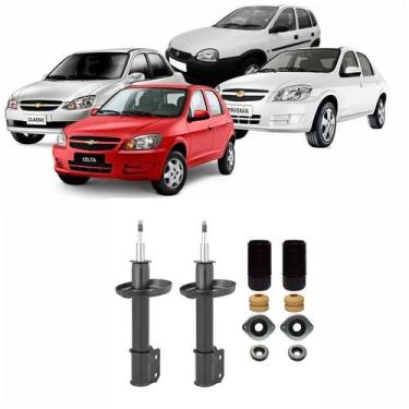 Imagem de Amortecedor e Kit Batente Corsa Wind Classic Celta Prisma Dianteiro - 
