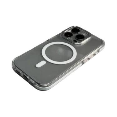 Imagem de Capa Magnética Transparente À Prova De Choque Magsafe Para iPhone 16 1