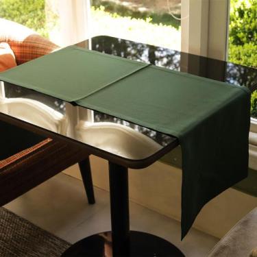 Imagem de Trilho de Mesa Verde - Poliéster, 40x120cm - Ateliê Panos