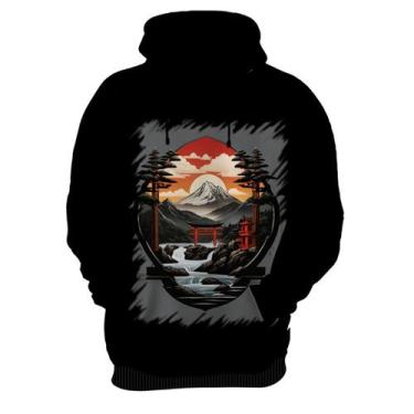 Imagem de Blusa de Frio Paisagem Oriental Portão Torii 19 - Kasubeck Store, Inf 