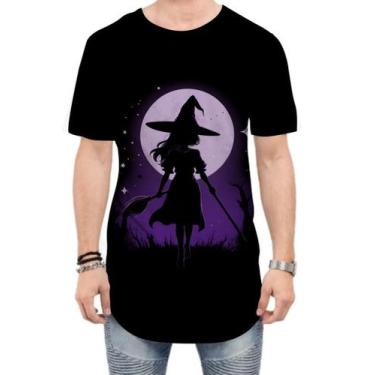 Imagem de Camiseta Longline Bruxa Halloween Púrpura 18 - Zahir Store, P