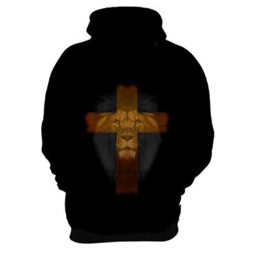 Imagem de Blusa de Frio Jesus Leão da Tribo de Judá Cruz 4k 1, Inf 12