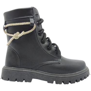 Imagem de Bota Infantil Menina Coturno Casual Dia a Dia Passeio Escola com Zíper Conforto Unipass...