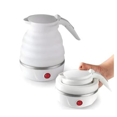 Imagem de Chaleira Elétrica Dobrável Jarra Ferve Agua Portatil 600ml Casa, Viage
