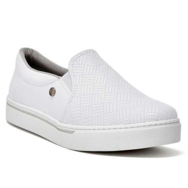 Imagem de Tênis Feminino Casual Slip On Branco Via Marte 23-5201-01-Feminino