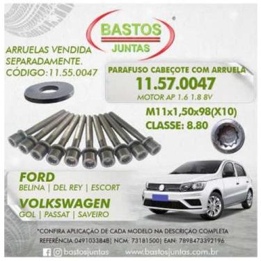 Imagem de Parafuso do cabeçote Volkswagen Santana 1984 a 1994 BASTOS