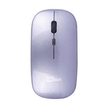 Imagem de Mouse Óptico Bluetooth Recarregável - Silencioso Slim LED - MBtech, Ci