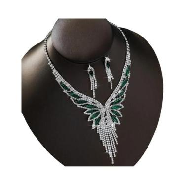 Imagem de Conjunto De Joias Femininas: Colar E Brincos Com Corrente De Garra De 