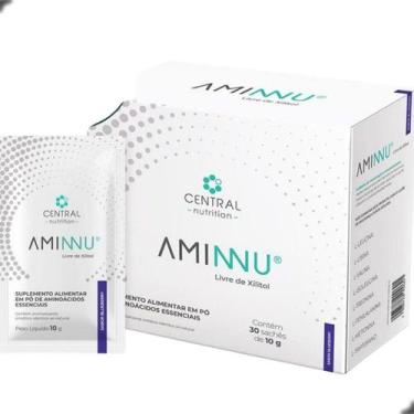 Imagem de Aminnu Livre de Xilitol 10g Box 30 Sache Central Nutrition, Blueberry