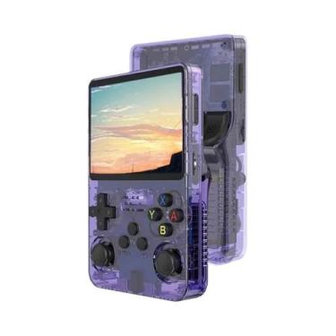 Imagem de Console De Videogame Portátil Retro R36S De 64GB Com Tela IPS De 3,5 P