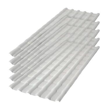 Imagem de Kit 5 Telhas PVC Precon Plan Concreto 2,42x0,88m - DVG