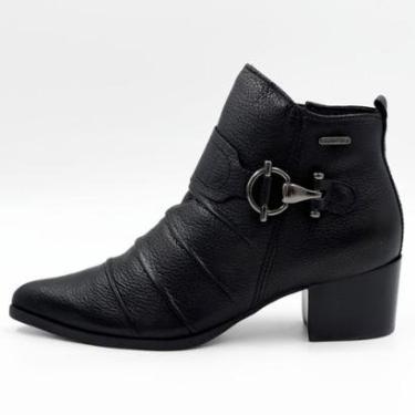Imagem de Bota Bottero Cano Curto Salto Bloco Médio Feminina-Feminino