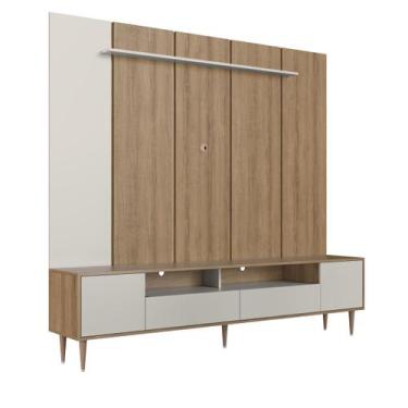 Imagem de Home Rack E Painel Para Tv Até 75 Polegadas Com Iluminação Led Rotterd