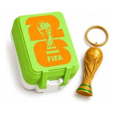 Imagem de Caixa Porta Figurinha Album Copa Do Mundo 2026 Suporta 200 - TOP 3D PR