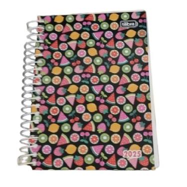 Imagem de Agenda Espiral Girl Pepper 160 Folhas M4 - Tilibra, Frutas