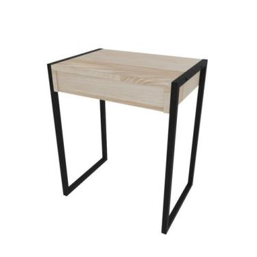 Imagem de Mesa de apoio lateral com gaveta pro.mount em estrutura metálica e mad