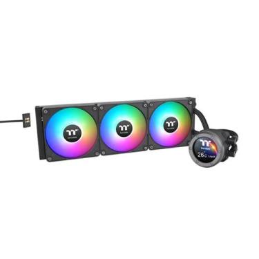 Imagem de Water Cooler Thermaltake TH420 V2 Ultra EX, ARGB, Display LCD, 420mm, 