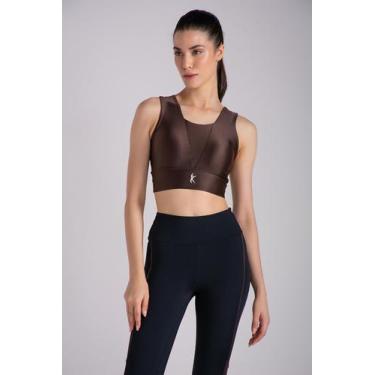 Imagem de Top LARULP Mandaue Lori Sport Marrom, G1