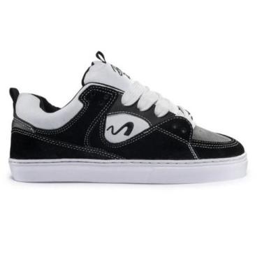 Imagem de Tênis Tesla Fusion Black White Skate, Preto, 34