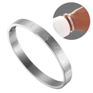 Imagem de Bracelete masculino números romanos/ presente masculino/ joia masculin