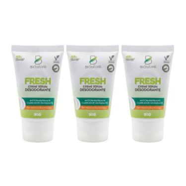 Imagem de Creme Sérum Desodorante BioSeiva Fresh 50g  Antitranspirante Clareador