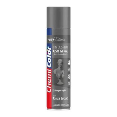 Imagem de Tinta Spray Cinza Escuro Uso Geral 350ML ChemiColor