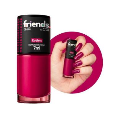 Imagem de Esmalte Cremoso Escolha a Cor Friends 7ml Colorido Vibrante, Rosa