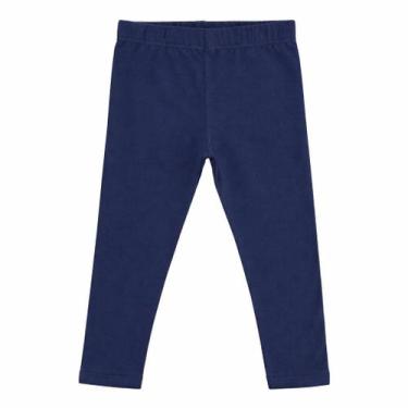 Imagem de Calça Color Girl Legging Infantil Menina Escolar Basica Preta e Marinh