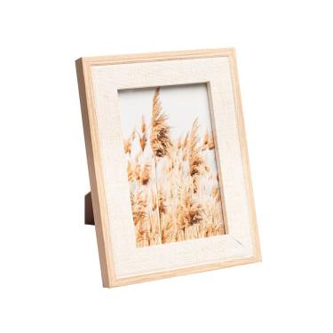 Imagem de Porta-Retratos Design Clean 10x15cm em MDF para Fotos Decorativas Ambiente Bege Lyor