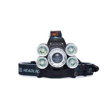 Imagem de Lanterna de Cabeça C/ 5 LED T6 Cree Profissional Swat Tática - Cmik, P
