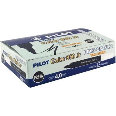 Imagem de Caneta Hidrografica Color 850L Junior Preto CX.C/12 - Pilot
